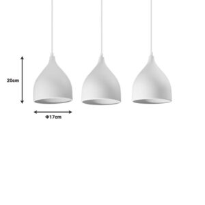 342 000021 1 Ceiling lamp Perce I Argos The Classic white metal 50x20cm
