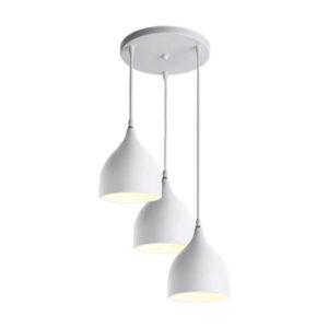 342 000023 Three-light ceiling lamp Perce II Argos The Classic white metal 30x17x120cm