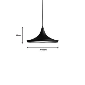 342 000028 1 Latren ceiling lamp Argos The Classic black-gold metal Φ36x18cm