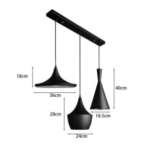 342 000029 1 Ceiling lamp Latren I Argos The Classic black-gold metal 84x30x100cm
