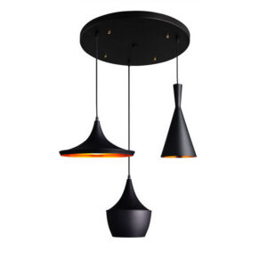 342 000030 Ceiling lamp Latren II Argos The Classic black-gold metal 50x50x100cm
