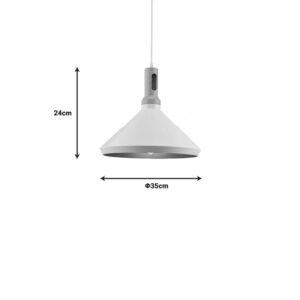 342 000035 1 Ceiling lamp Denvel Argos The Classic white-gold metal Φ35x24cm