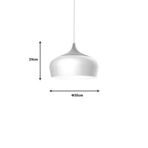 342 000037 1 Ceiling lamp Pedrity Argos The Classic white metal D35x29cm