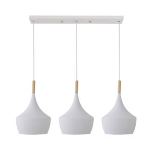 342 000044 Three-light ceiling lamp Eracile II Argos The Classic white metal 84x36cm