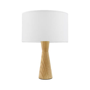 342 000055 Table lamp Conte Argos The Classic beige-natural color wood-fabric Φ25x35cm