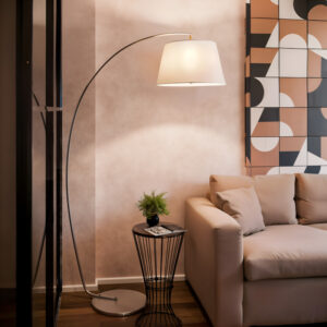 342 000057 1 Glinze Argos The Classic floor lamp white metal 90x38x180cm