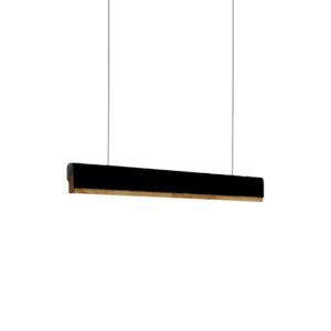 342 000059 Ceiling lamp Rafmole Argos The Classic led black metal-wood 120x7.5cm