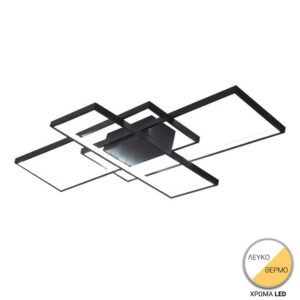 342 000062 Ceiling lamp Luxane Argos The Classic led black metal 105x60x7cm