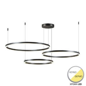 342 000063 Ceiling lamp Premele Argos The Classic led black metal D120x150cm