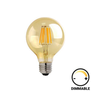 LED lamp G95 Bulb Argos The Classic dimmable 4W E27 200-220V amber