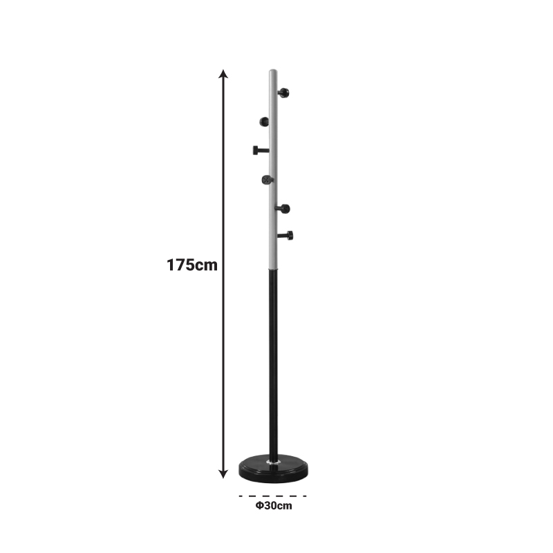 Coat rack Sinem Argos The Classic metal in black-natural color ...