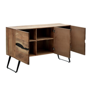 113 000021 2 Cabinet Imena Argos The Classic solid wood 4cm natural-black 148x43.5x86cm