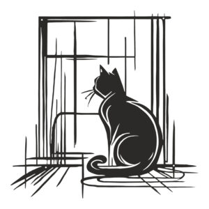 Wall deco Caten Argos The Classic black metal 50x1.5x50cm