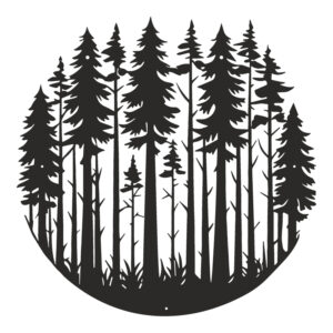 Wall deco Foren Argos The Classic black metal D50x1.5cm