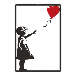 Wall deco Balezo Argos The Classic black metal 35x1.5x50cm