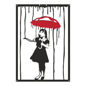 Wall deco Raino Argos The Classic black metal 35x1.5x50cm