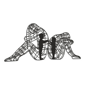 Wall deco Innero Argos The Classic black metal 50x1.5x25cm