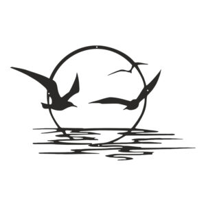 Wall deco Sunsy Argos The Classic black metal 40x1.5x60cm