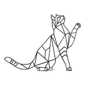 Wall deco Cathy Argos The Classic black metal 40x1.5x40cm