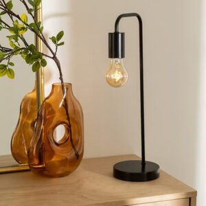 199 000691 1 Table lamp Klio Argos The Classic black metal 15x12.5x45cm