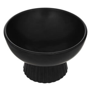 Decorative bowl Lorvion Argos The Classic ceramic black D22x14cm