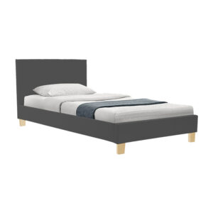 200 001466 1 Bed with mattress Nevil-Dreamer Argos The Classic fabric anthracite-natural legs 90x190cm