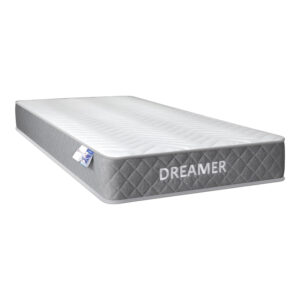 200 001466 2 Bed with mattress Nevil-Dreamer Argos The Classic fabric anthracite-natural legs 90x190cm