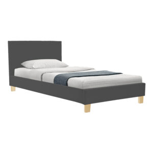 200 001471 1 Bed with mattress Nevil-Dreamer Argos The Classic anthracite fabric-wooden leg in natural 100x200cm