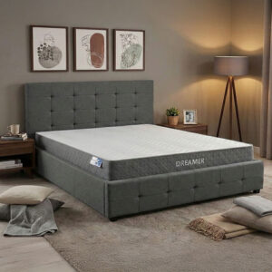200 001487 Bed with mattress and storage space Roi-Dreamer Argos The Classic fabric anthracite 160x200cm