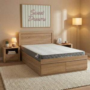 Bed with mattress and drawer Olympus-Dreamer Argos The Classic sonoma 100x200cm
