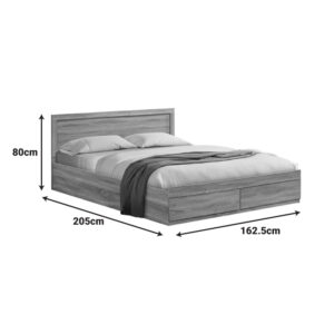 200 001520 3 Bed with mattress and drawer Olympus-Dreamer Argos The Classic wenge 160x200cm