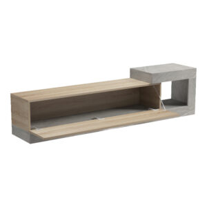 230 000144 1 Wall-mounted TV cabinet Flato Argos The Classic sonoma-gray beige marble look 150x29.5x38.5cm