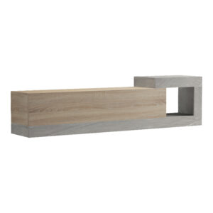 230 000144 2 Wall-mounted TV cabinet Flato Argos The Classic sonoma-gray beige marble look 150x29.5x38.5cm