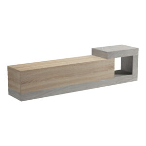 230 000144 3 Wall-mounted TV cabinet Flato Argos The Classic sonoma-gray beige marble look 150x29.5x38.5cm