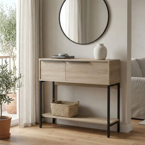 Nordic Argos The Classic console in sonoma-black shade 90x29.5x76cm