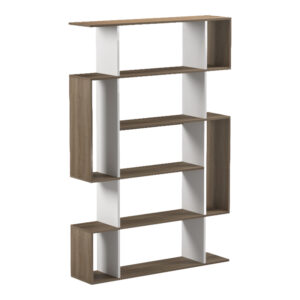 Mito Argos The Classic sonoma-white bookcase 108.5x25x161cm