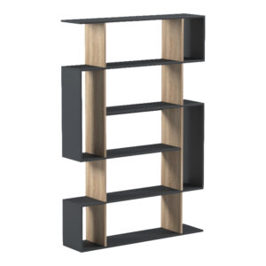 Mito Argos The Classic anthracite-sonoma bookcase 108.5x25x161cm