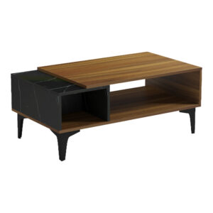 230 000180 3 Riba coffee table Argos The Classic walnut-black marble look 90x50x37cm