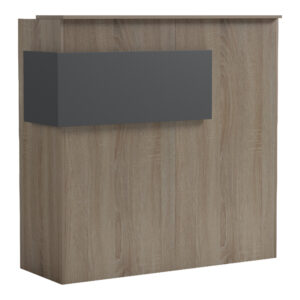 Optima Argos The Classic reception desk with LED sonoma-anthracite 110x40x110cm