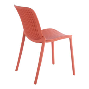 262 000059 1 Teragi stackable chair Argos The Classic pp with UV protection terracotta 58x43.5x82cm