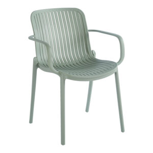 Teragi stackable armchair Argos The Classic pp with UV protection green 59x57x82cm
