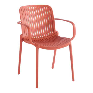 262 000063 Teragi stackable armchair Argos The Classic pp with UV protection terracotta 59x57x82cm