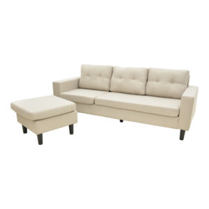 272 000004 3 Reversible corner sofa Maneli Argos The Classic beige-sand fabric 196x138/77x82cm