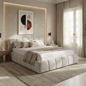 279 000018 1 Bed Jeby Argos The Classic cream fabric with storage space 160x200cm