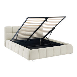 279 000018 2 Bed Jeby Argos The Classic cream fabric with storage space 160x200cm