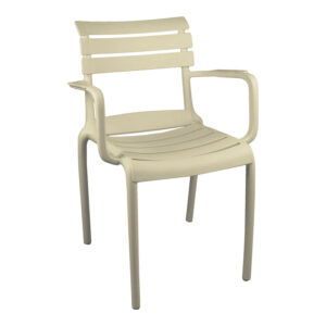 Stackable armchair Almea Argos The Classic pp cappuccino 58x56x82cm