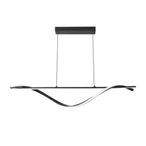342 000131 Infinity Argos The Classic led metal ceiling light in black shade 120x12x150cm