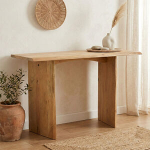 Mende console Argos The Classic solid acacia wood in natural shade 110x50x76cm