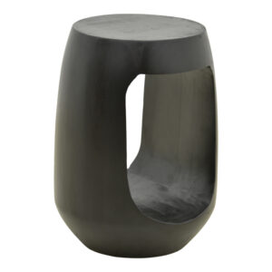 Side table Lenora Argos The Classic solid mango wood black D33x45cm