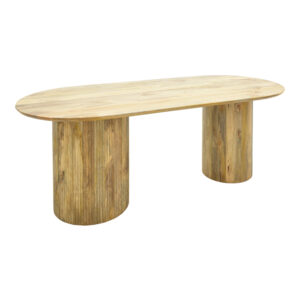 Dining table Flute Argos The Classic solid mango wood in natural color 200x90x76cm
